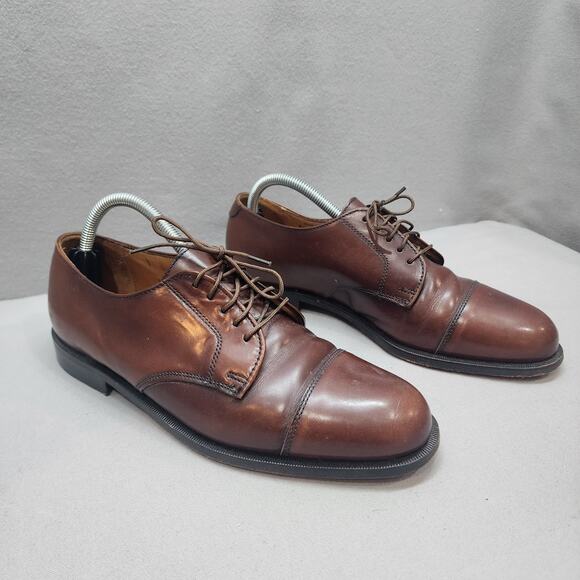 Cole Haan Men's Lenox Hill Cap Toe Oxford British Tan Sz 9D - Picture 1 of 8